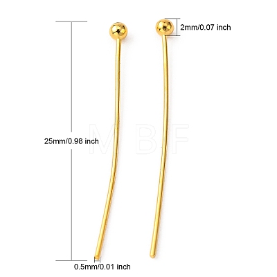 Brass Ball Head pins KK-R020-06G-1