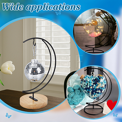 Iron with Wood Display Stands ODIS-WH0080-28A-1