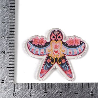 Transparent Printed Pendants SACR-S035-04C-1