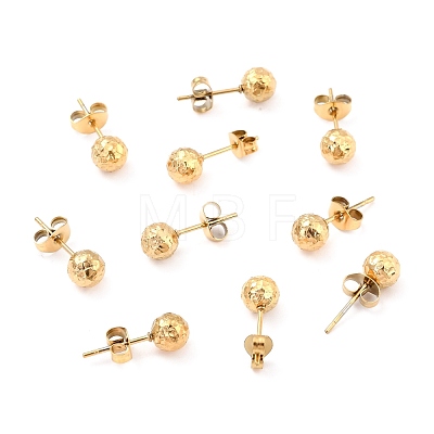Ion Plating(IP) 304 Stainless Steel Stud Earring Findings STAS-I183-09A-G-1