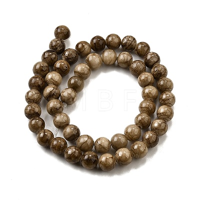 Natural Striped Stone Beads Strands G-D315-A01-03-6mm-1