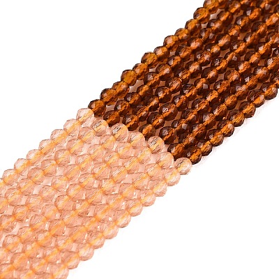 Transparent Glass Beads Strands GLAA-N074-01A-17-1