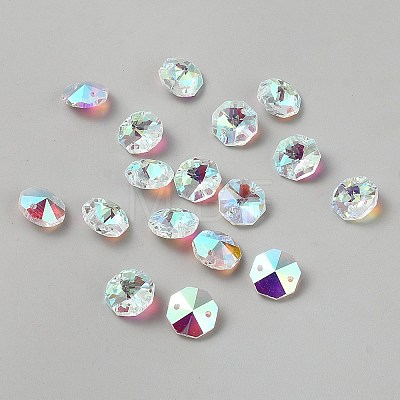 Glass Connector Charms FIND-WH20023-194B-1