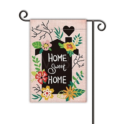 Vertical Double Sided Garden Flag AJEW-WH0116-001A-02-1