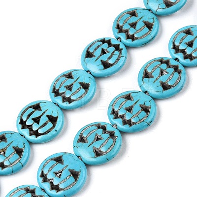 Synthetic Turquoise Beads Strands UNKW-T001-A10-02-1