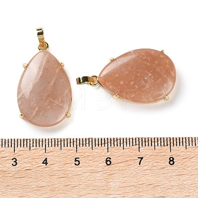 Natural Sunstone Pendants G-U002-01G-E-1