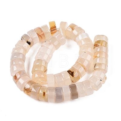 Natural White Agate Beads Strands G-T138-54-1