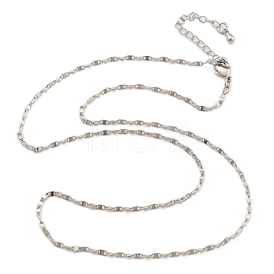 Brass Link Chain Necklaces for Women NJEW-D302-46P-1