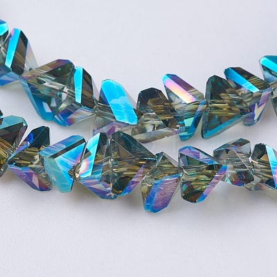 Electroplate Glass Beads Strands EGLA-J146-6mm-FR01-1
