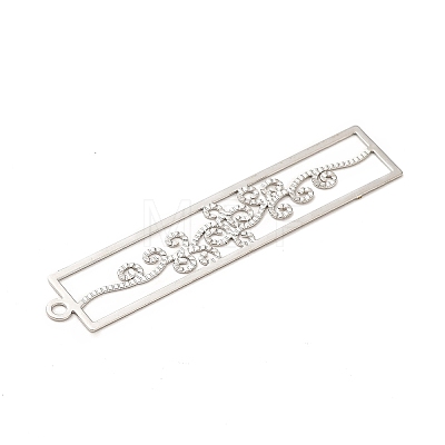 Rack Plating Brass Filigree Pendants KKC-K001-17P-1