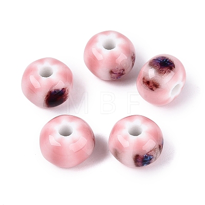 Vintage Handmade Porcelain Beads PORC-Q006-07H-1