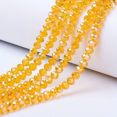 Electroplate Glass Beads Strands EGLA-A044-T2mm-B-M-1