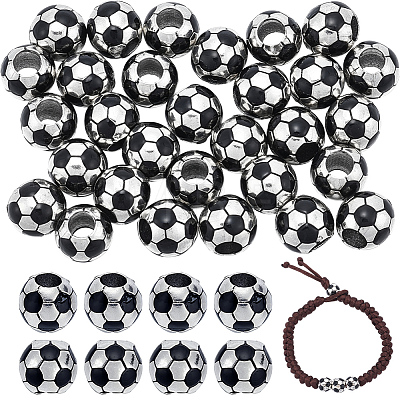 30Pcs Tibetan Style Alloy European Beads FIND-UN0010-40-1