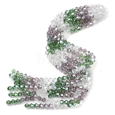 Transparent Gradient Color Glass Beads Strands GLAA-F131-01C-09-1