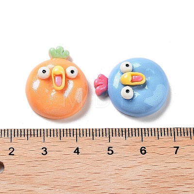 Opaque Resin Decoden Cabochons RESI-K035-10-1
