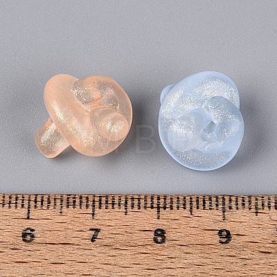 Luminous Frosted Transparent Acrylic Beads TACR-T029-23M-1