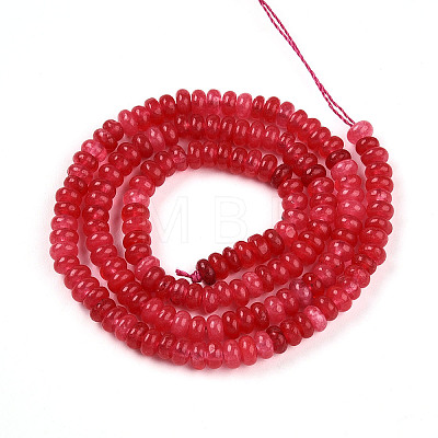 Dyed Natural White Jade Beads Strands G-T139-57A-09-1