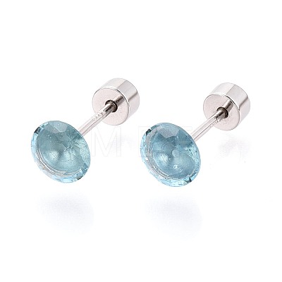 925 Sterling Silver Stud Earrings STER-N016-133A-P-1