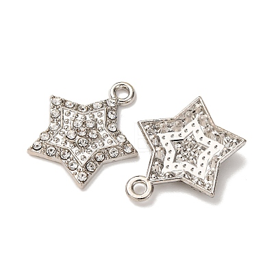 Alloy Pendants with Rhinestone X1-FIND-H051-09P-1