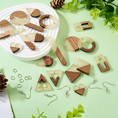 DIY Geometry Earring Making Kit DIY-TA0005-74-1