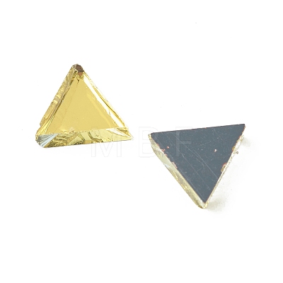 Mirror Surface Triangle Mosaic Tiles Glass Cabochons DIY-P045-15-1