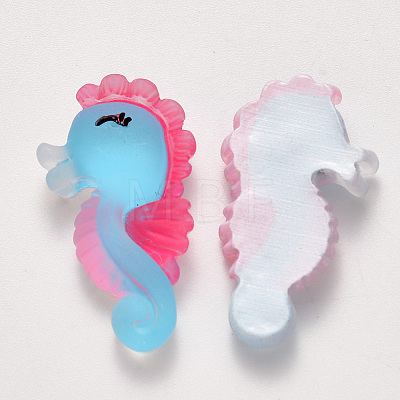 Translucent Frosted Resin Cabochons LS-CRES-N022-10-1