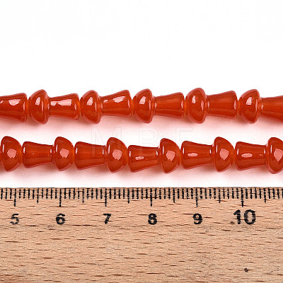 Baking Paint Glass Beads Strands DGLA-N007-01B-1