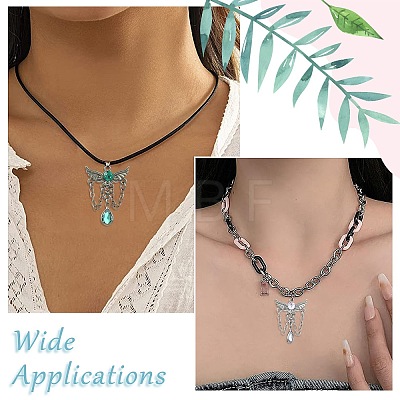 14Pcs 7 Colors Alloy with Resin Rhinestone Pendants FIND-CJ0005-95-1