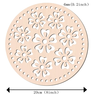 Basswood Basket Bottoms WOOD-WH0111-032-1