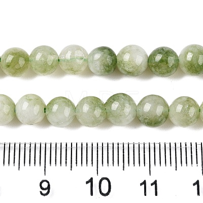 Dyed Natural White Jade Beads Strands X-G-T138-6mm-210-24-1
