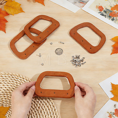 4Pcs Trapezoid Wood Bag Handles PURS-PH0036-77-1