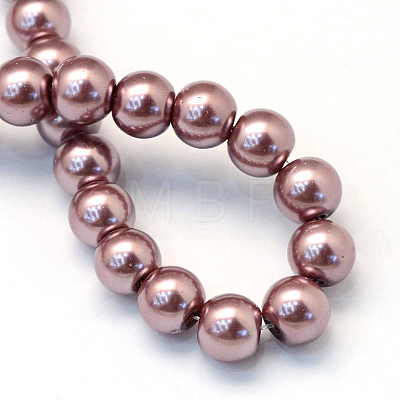 Baking Painted Glass Pearl Bead Strands HY-Q003-3mm-58-1