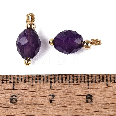 Natural Amethyst Pendants GG-N004-02G-05-1
