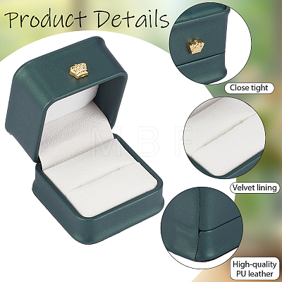 2Pcs PU Leather Jewelry Boxes CON-CL0001-16-1