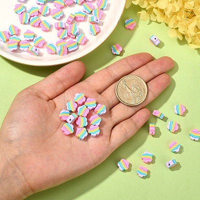 Handmade Polymer Clay Beads CLAY-CJC0013-02-1