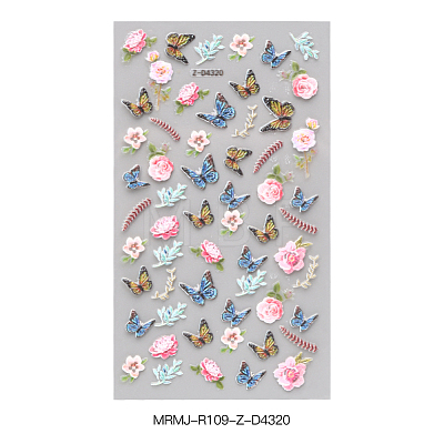 5D Watermark Slider Gel Nail Art MRMJ-R109-Z-D4320-1