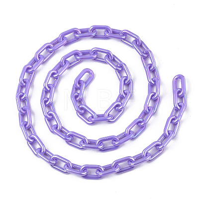 Acrylic Opaque Cable Chains X-PACR-N009-002E-1