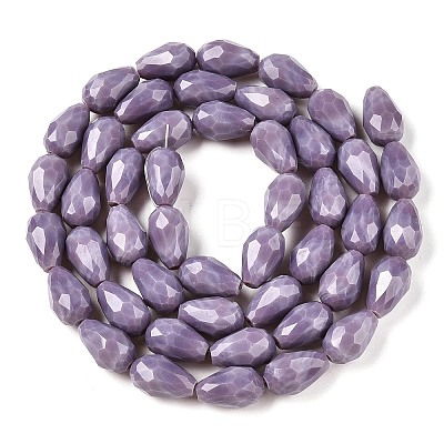 Opaque Solid Color Imitation Jade Beads Strands EGLA-N013-P10mm-D09-1