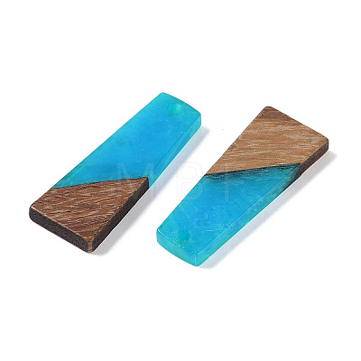 Resin & Wood Pendants WOOD-F015-04G-1