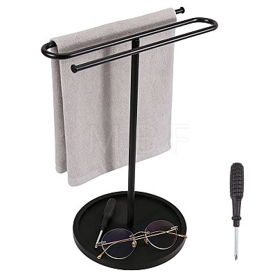 Iron Towel Holder Stand AJEW-WH0609-936-1