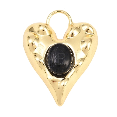 Synthetic Blue Goldstone Pendants GG-G001-02G-04-1