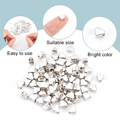 SUPERFINDINGS 1000Pcs Plating ABS Plastic Beads KY-FH0001-18-1