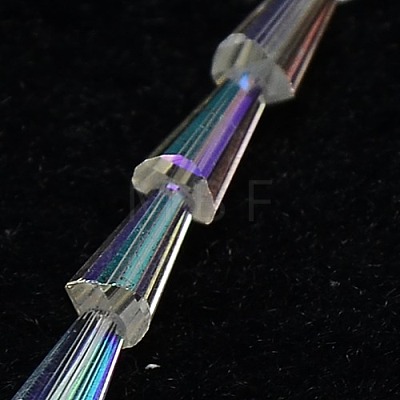 Electroplate Glass Beads Strands EGLA-J046-AB07-1