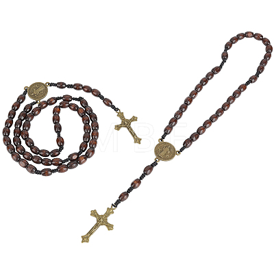 2Pcs Wood Pendant Decorations HJEW-UN00138-1