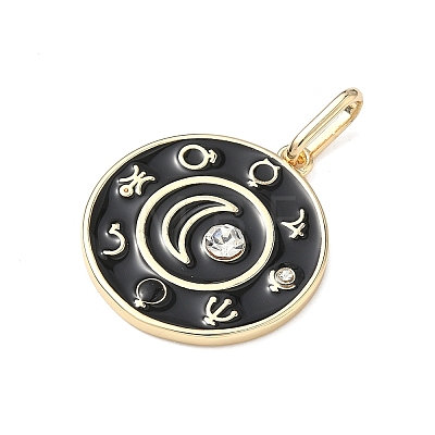 Brass Enamel Pendants ENAM-I086-10-1
