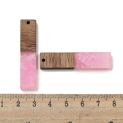 Resin and Walnut Wooden Pendants FIND-B042-20G-1