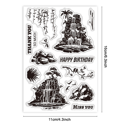 Custom Summer Theme PVC Plastic Clear Stamps DIY-WH0631-0105-1