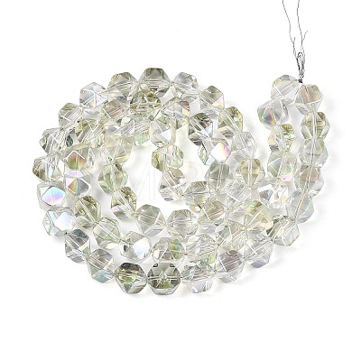 Electroplate Glass Beads Strands EGLA-T021-21E-1
