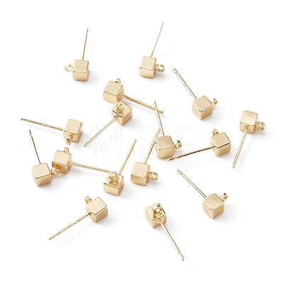 Brass Stud Earring Findings KK-WH0035-97-1