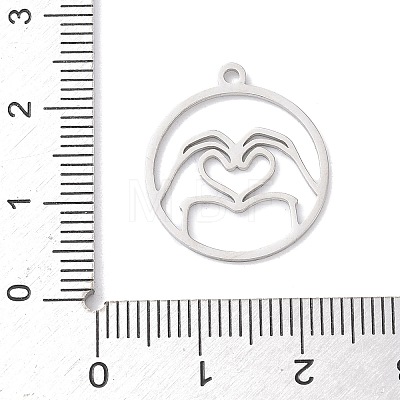 304 Stainless Steel Pendants STAS-Z131-01A-P-1